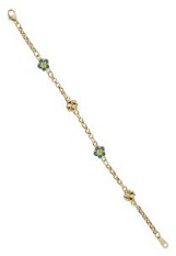 superb minuscule enamel gold baby bracelet